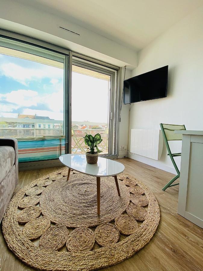 Vue Mer Et Garage Prive, Studio Balcon Plein Sud Wimereux Exterior foto